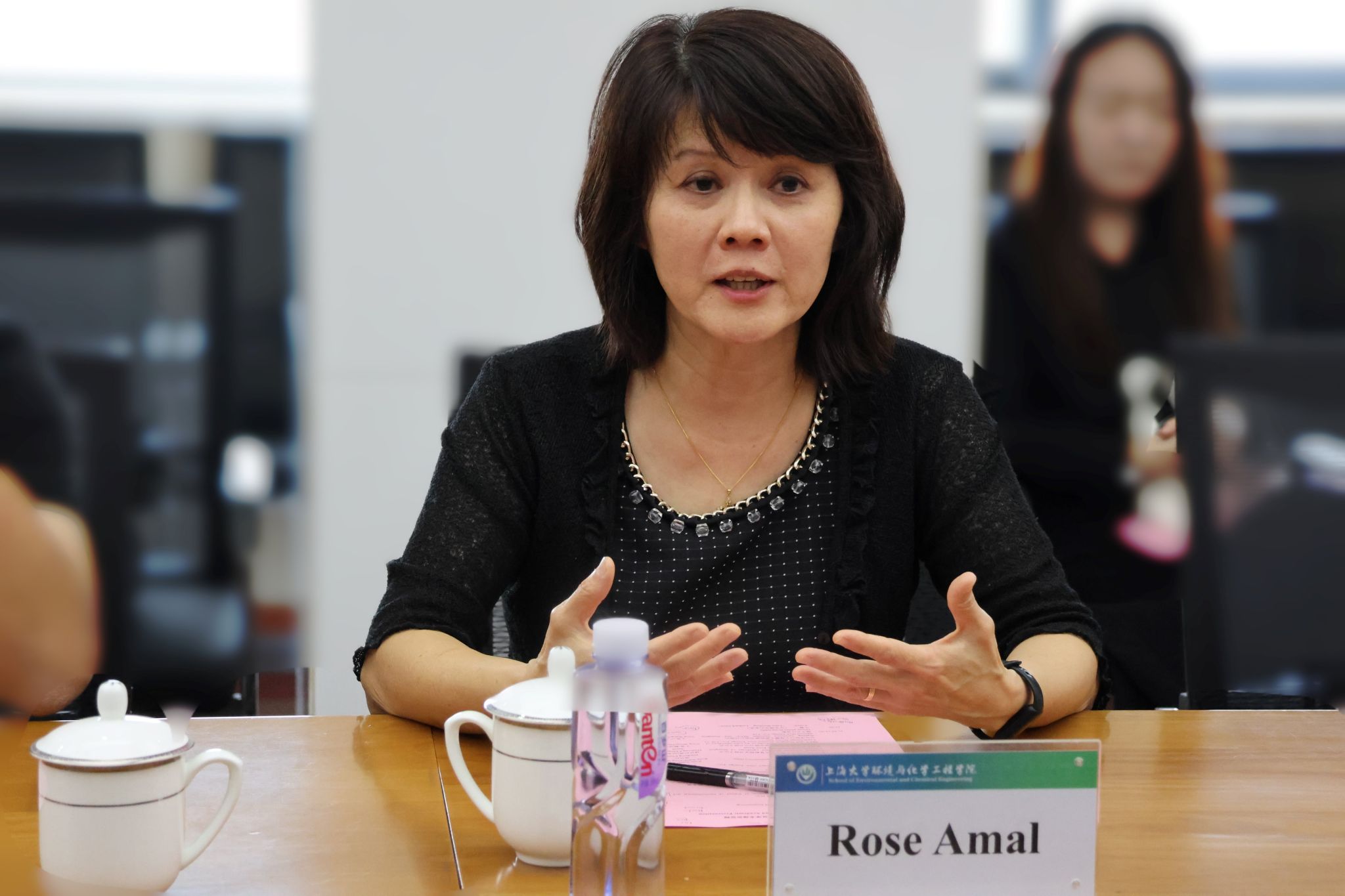 校党委书记成旦红会见新南威尔士大学（UNSW）Rose Amal院士一行-永信贵宾会217