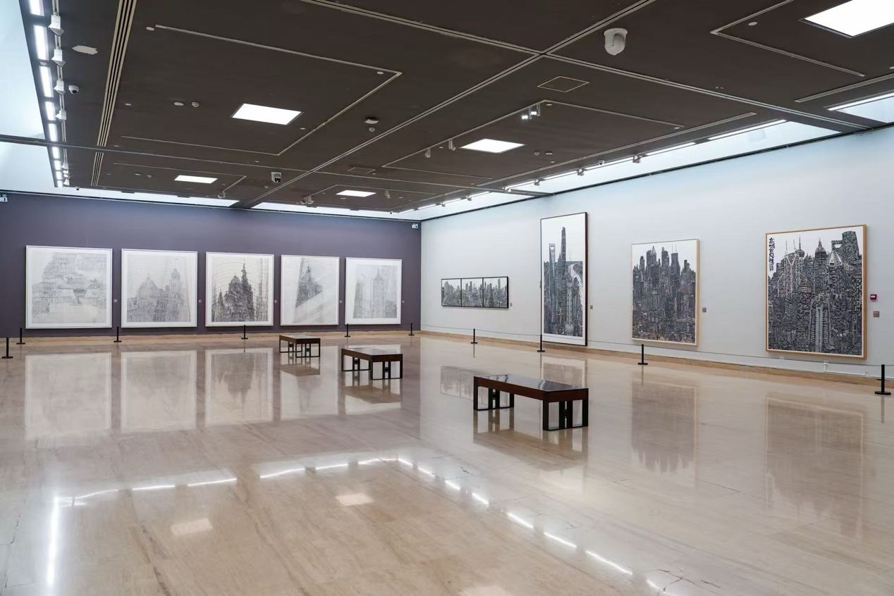 “文字构城——上海美术学院都会山水作品展”在中国美术馆开幕-永信贵宾会217
