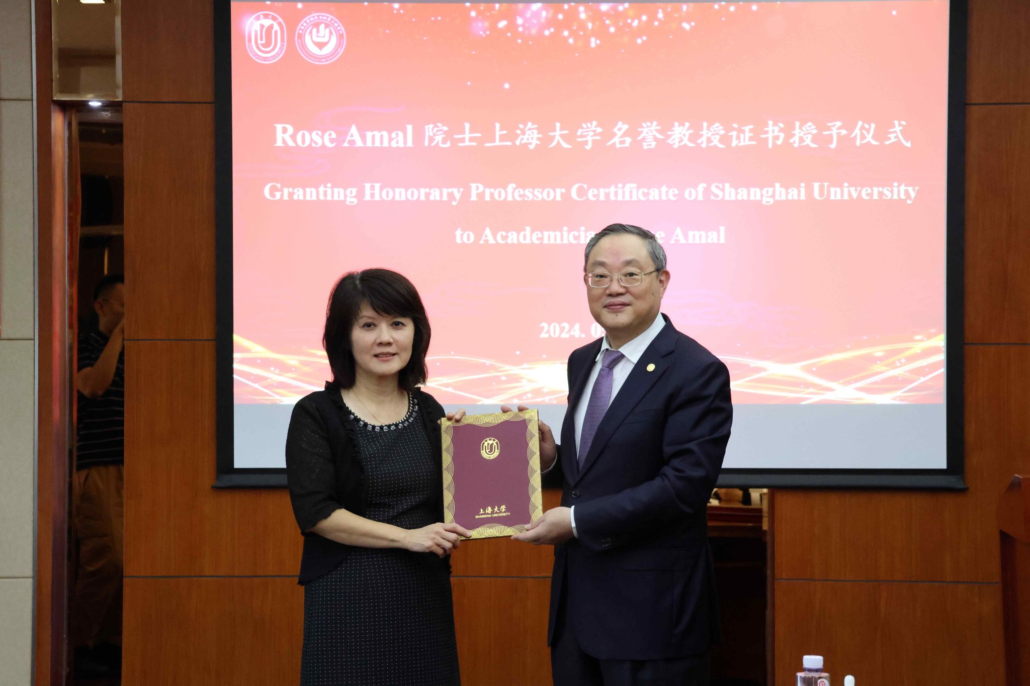 校党委书记成旦红会见新南威尔士大学（UNSW）Rose Amal院士一行-永信贵宾会217